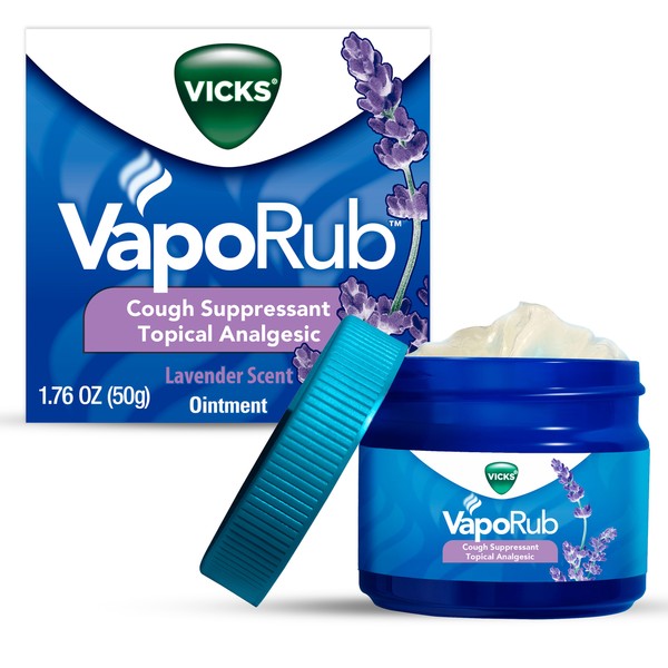 Cold, Flu & Allergy Vicks Lavender Scented Cough Suppressant Ointment hero