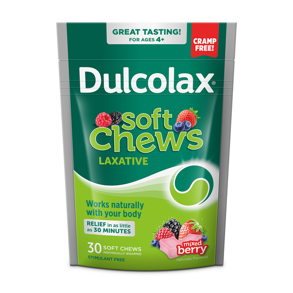 Digestion Dulcolax Saline Laxative Soft Chews, Mixed Berry Flavor hero