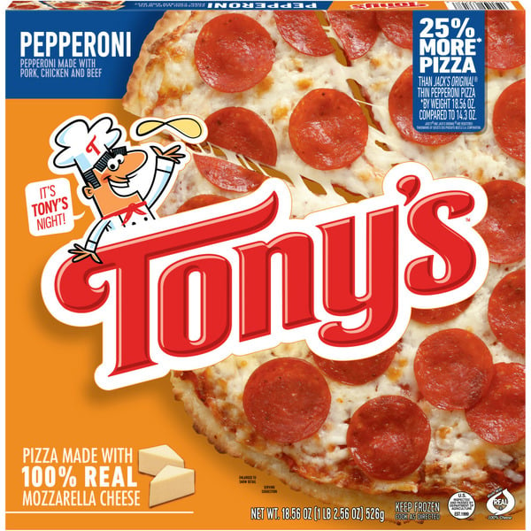 Frozen Foods Tony's Pizzeria Style Crust Pepperoni Pizza hero