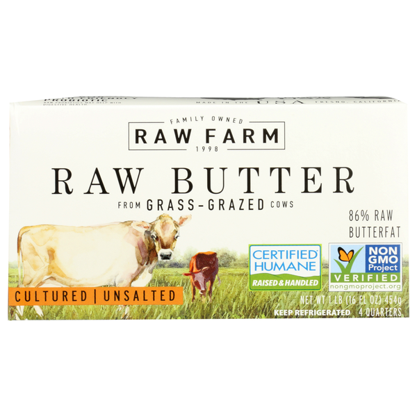 Soy & Lactose-Free RAW FARM 16Oz Cultured Butter hero