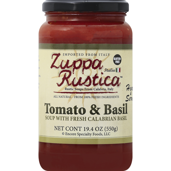 Soup, Broth & Bouillon Zuppa Rustica Tomato & Basil Soup, with Fresh Calabrian Basil hero