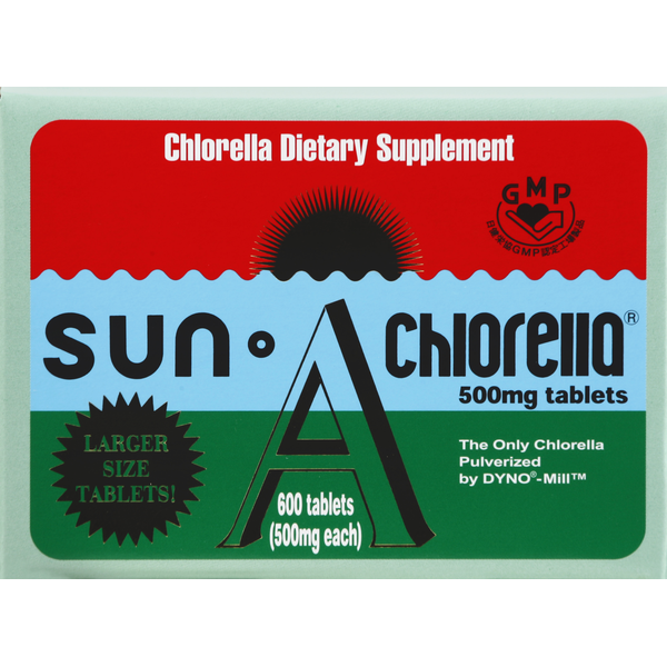 Vitamins & Supplements Sun Chlorella Chlorella, 500 mg, Tablets hero