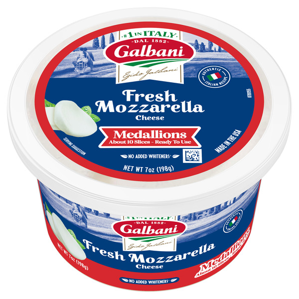 Specialty Cheeses Galbani Fresh Mozzarella Medallions cup hero