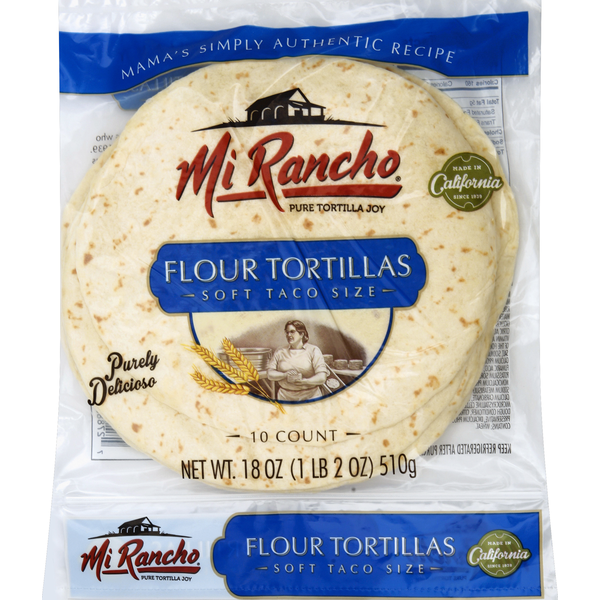 Tortillas & Flat Bread Mi Rancho Tortillas, Flour, Soft Taco Size hero