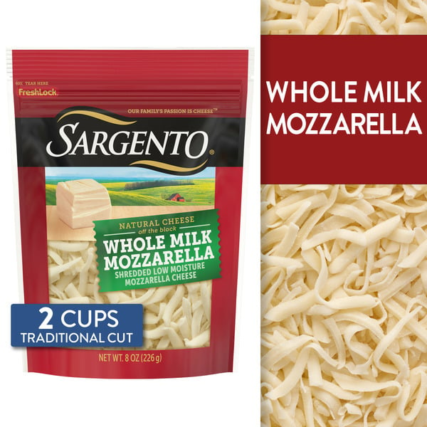 Packaged Cheese Sargento Shredded Whole Milk Mozzarella Natural Cheese hero