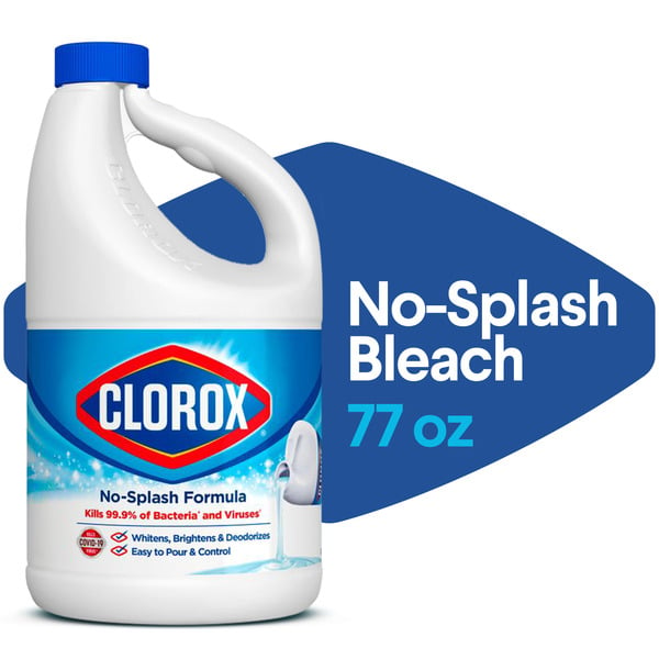 Cleaning Products and Supplies Clorox Splash-Less® Bleach1, Disinfecting, Kills 99.9% of Bacteria and Viruses, Regular hero