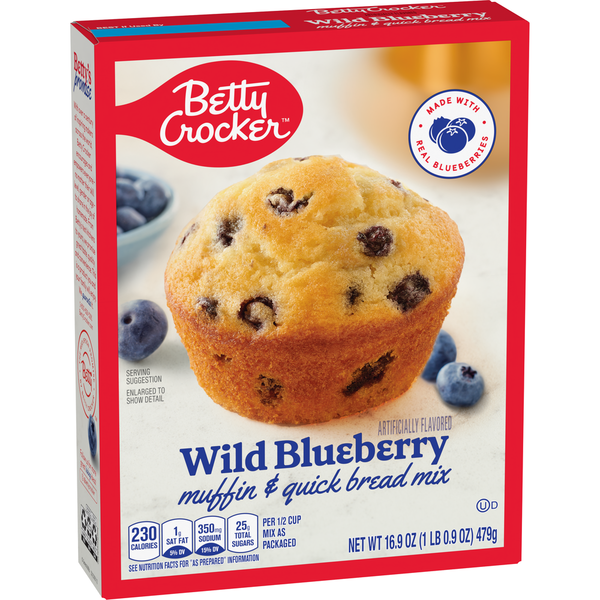 Doughs, Gelatins & Bake Mixes Betty Crocker Wild Blueberry Muffin & Bread Mix hero