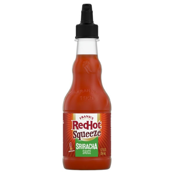 Hot Dogs, Bacon & Sausage Frank's RedHot® Sriracha Squeeze Hot Sauce hero