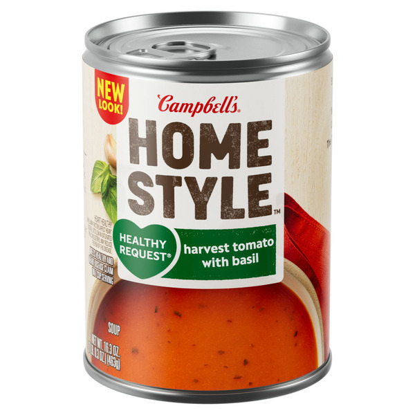 Soup, Broth & Bouillon Campbell's Harvest Tomato Soup With Basil Soup hero