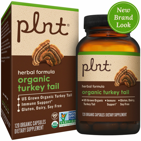 Plnt Organic Turkey Tail Capsules hero