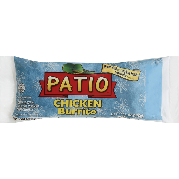 Frozen Meals Patio Chicken Burrito hero