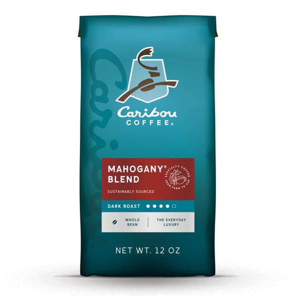 Coffee Caribou Coffee Mahogany, Dark Roast Whole Bean Coffee, Bag hero