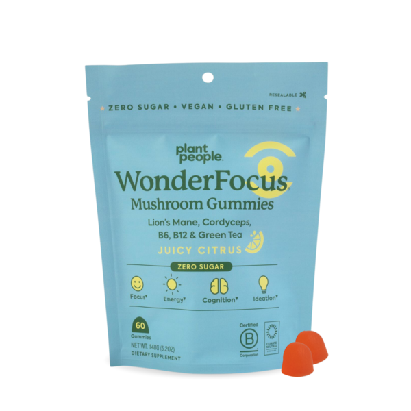 Plant People WonderFocus Mushroom Gummies hero