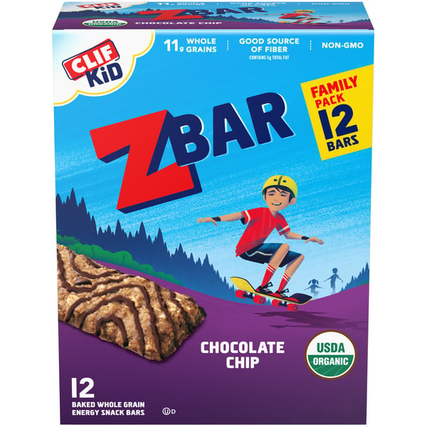 Energy & Granola Bars Zbar Chocolate Chip Organic Kids Snack Bars hero