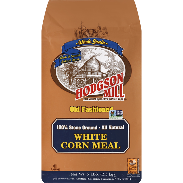 Baking Ingredients Hodgsen Mill Corn Meal, White, Old Fashioned hero