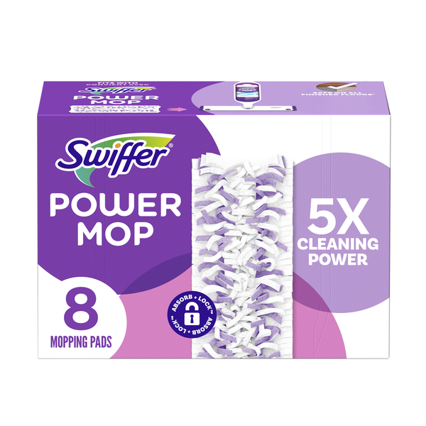 Cleaning Products Swiffer PowerMop Multi-Surface Mopping Pad Refills hero