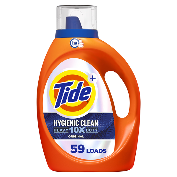 Laundry Tide Hygienic Clean Heavy 10x Duty Liquid Laundry Detergent, Original Scent hero