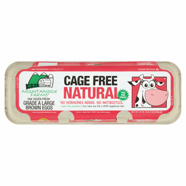 Eggs Mountainside Farms Cage Free Natural Large Brown Eggs hero