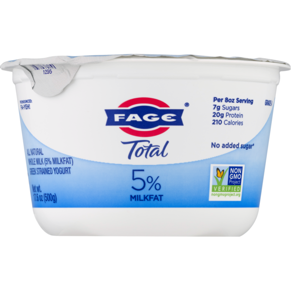 Yogurt FAGE Total Whole Milk Greek Strained Yogurt 5% Milkfat hero