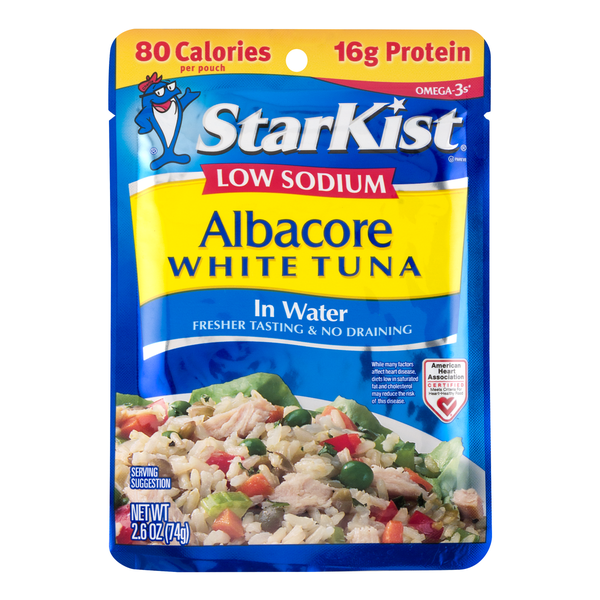 Canned Meat & Seafood StarKist® Low Sodium Albacore Tuna In Water hero