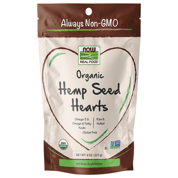 Baking Supplies & Decor NOW Hemp Seed Hearts, Organic hero