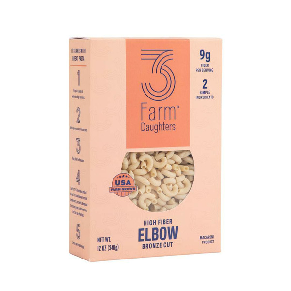 Dry Pasta 3 Farm Daughters High Fiber Elbows hero