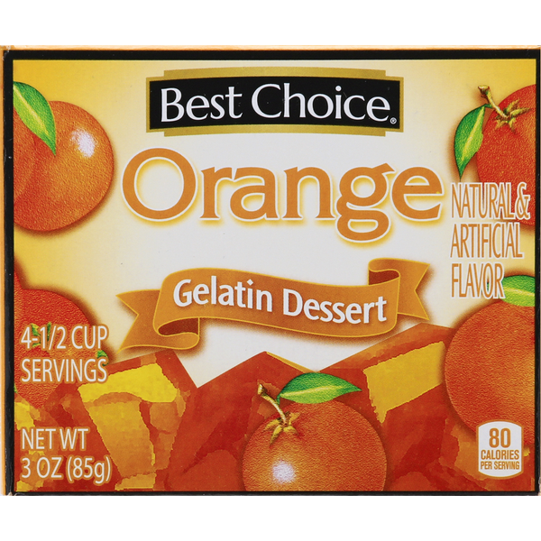 Instant Foods Best Choice Gelatin Dessert, Orange hero