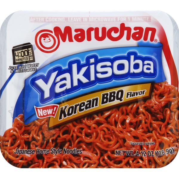 Instant Foods Maruchan Yakisoba Korean BBQ Japanese Home Style Noodles hero