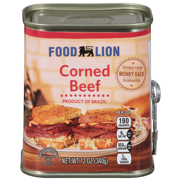 Canned Meat & Seafood Food Lion Corned Beef hero