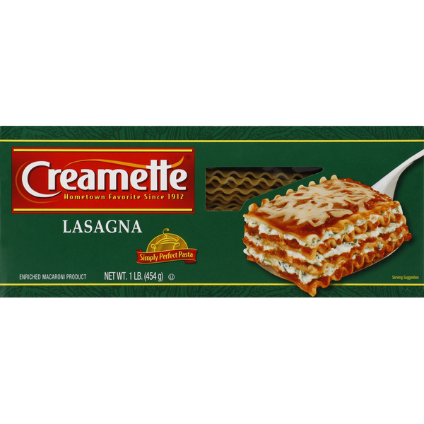 Dry Pasta Creamette Lasagna hero