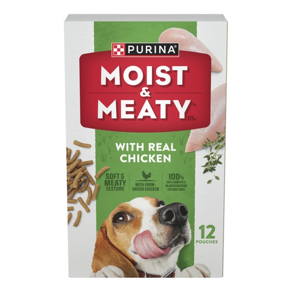 Purina Moist & Meaty Moist and Meaty With Real Chicken Recipe Soft Dog Food es hero