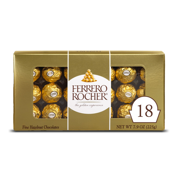 Candy & Chocolate Ferrero Rocher Fine Hazelnut Milk Chocolate, Chocolate Candy Gift Box hero