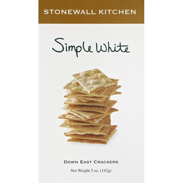 Crackers Stonewall Kitchen Crackers, Down East, Simple White hero