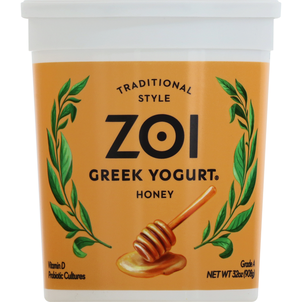 Yogurt Zoi Greek Yogurt Yogurt, Greek, Traditional Style, Honey hero