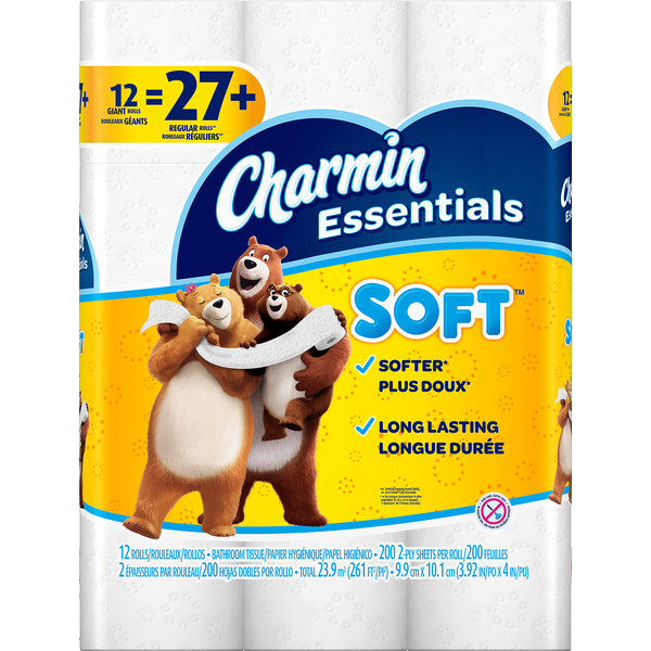 Paper Goods Charmin Essentials Soft Toilet Paper hero