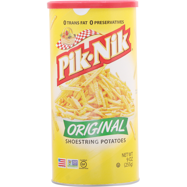 Chips & Pretzels Pik-Nik Shoestring Potatoes, Original hero