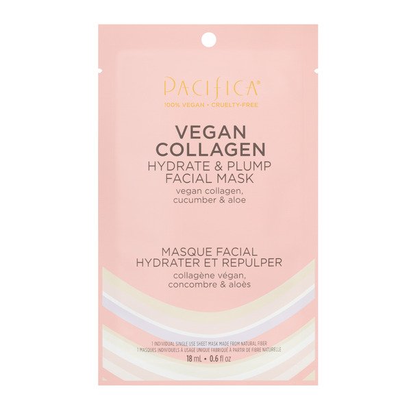 Pacifica Vegan Collagen Hydrating & Plump Face Mask, Sheet Mask, Vegan hero