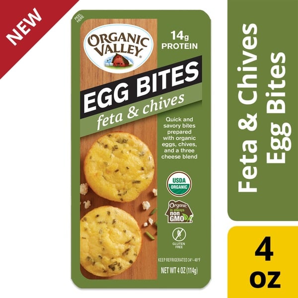 Eggs Organic Valley Organic Valley® Feta & Chives Egg Bites hero