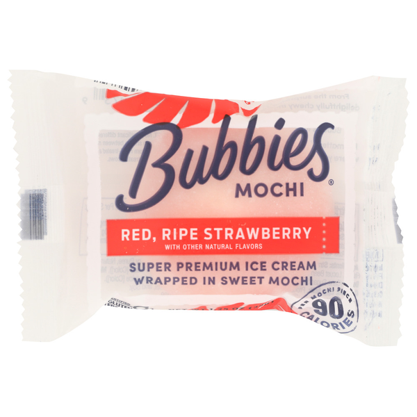 Ice Cream & Ice Bubbies Mochi Ice Cream - Individually Wrapped Strawberry hero