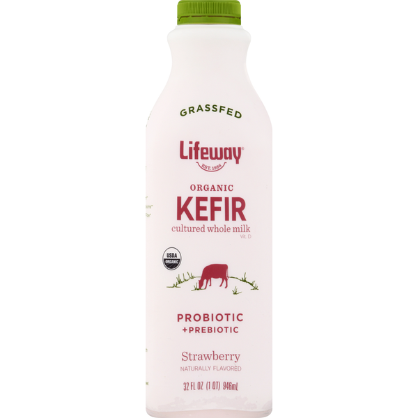 Lifeway Kefir, Organic, Strawberry hero