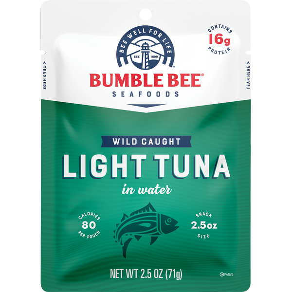 Canned Meat & Seafood Bumble Bee Tuna in Water, Light, Wild Caught hero