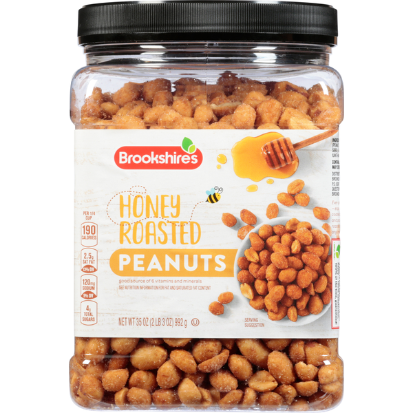 Nuts, Seeds & Dried Fruit Brookshire's Peanuts, Honey Roasted hero