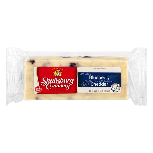 Packaged Cheese Shullsburg Creamery Cheddar Cheese With Blueberries hero