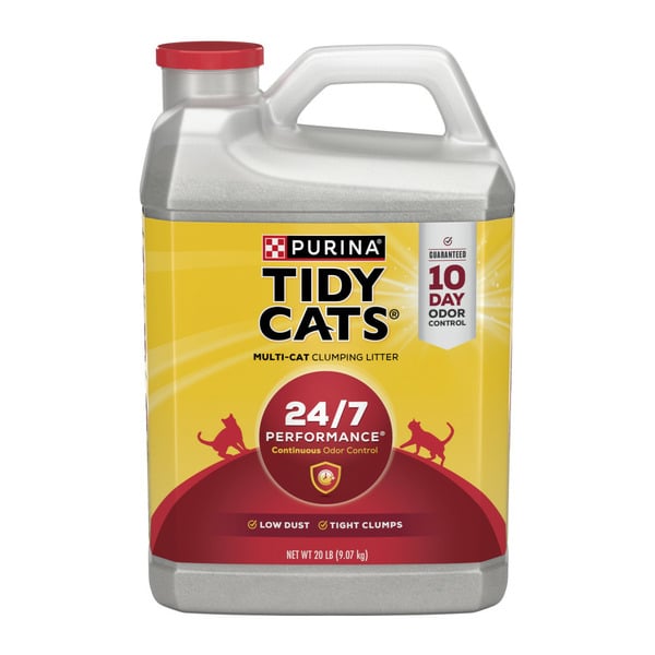 Cat Supplies Purina Tidy Cats Clumping Cat Litter, 24/7 Performance Multi Cat Litter hero