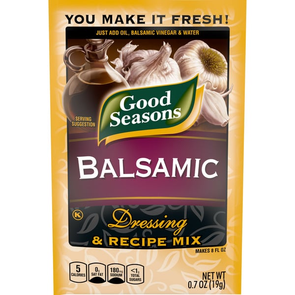 Salad Dressing & Toppings Good Seasons Balsamic Dressing & Recipe Seasoning Mix hero