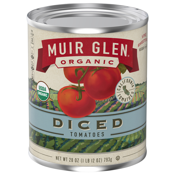 Canned & Jarred Vegetables Muir Glen Tomatoes, Diced hero