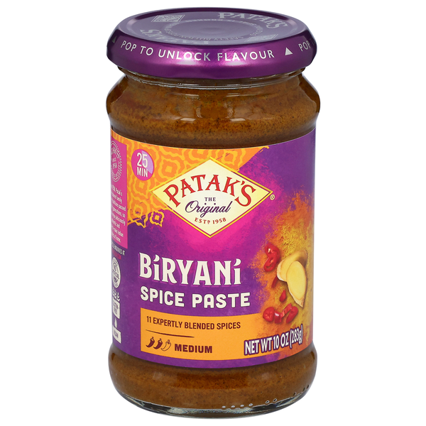 Indian Foods Patak's Spice Paste, Biryani, Medium hero