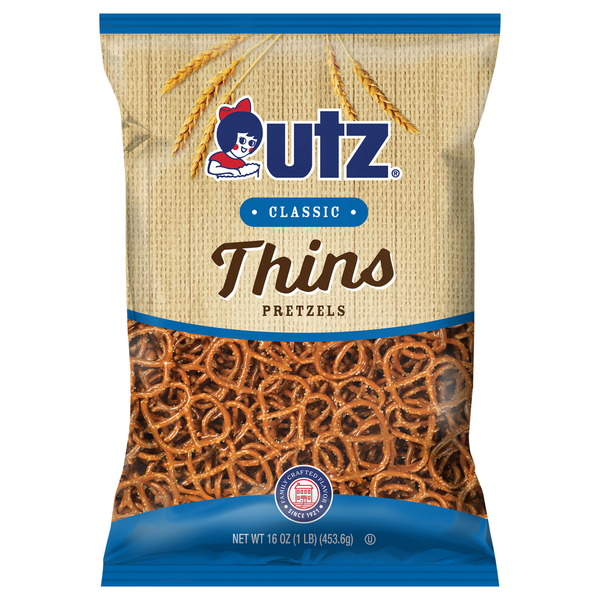 Chips & Pretzels Utz Extra Thins Pretzels hero