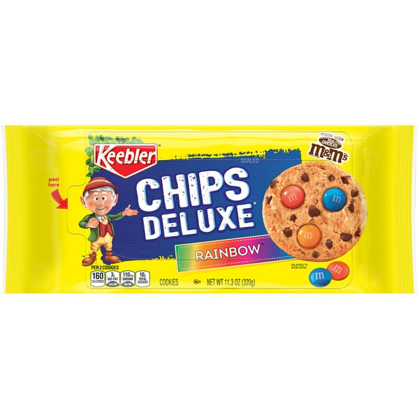 Cookies & Cakes Keebler Chips Deluxe Cookies, Rainbow hero