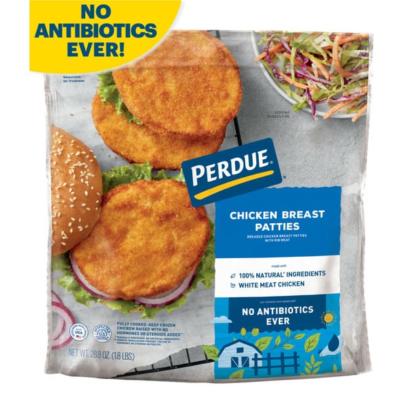 Frozen Meat & Chicken Perdue Chicken Breast Patties hero